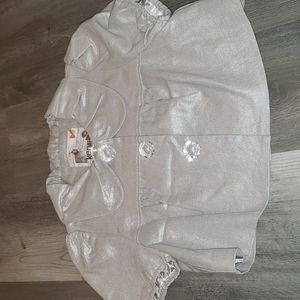 Kensie Metallic Crop Jacket